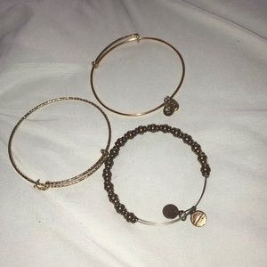 GOLD Alex and Ani bracelet/bangles